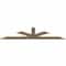 Ekena Millwork Richland Rough Sawn Timber Gable Bracket, Douglas Fir, 108"W x 27"H x 2"D x 6"F, 6/12 Pitch GBW108X27X0206RIC00RDF - alternate 2
